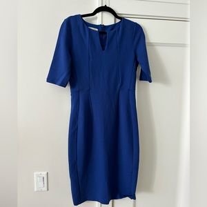 Hobbs London Blue Dress Short Sleeves Size 6